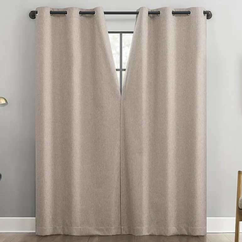 Sun Zero Aldwin Grommet Top Energy Saving 100% Blackout Single Curtain Panel