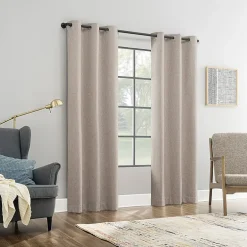 Sun Zero Aldwin Grommet Top Energy Saving 100% Blackout Single Curtain Panel