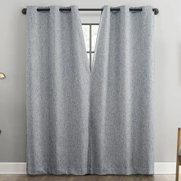 Sun Zero Aldwin Grommet Top Energy Saving 100% Blackout Single Curtain Panel