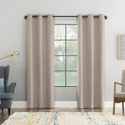 Sun Zero Aldwin Grommet Top Energy Saving 100% Blackout Single Curtain Panel