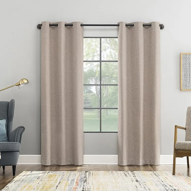 Sun Zero Aldwin Grommet Top Energy Saving 100% Blackout Single Curtain Panel