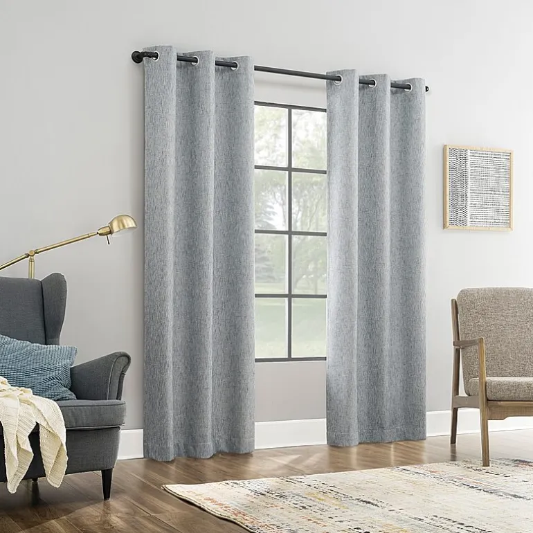 Sun Zero Aldwin Grommet Top Energy Saving 100% Blackout Single Curtain Panel