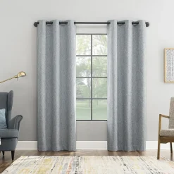 Sun Zero Aldwin Grommet Top Energy Saving 100% Blackout Single Curtain Panel