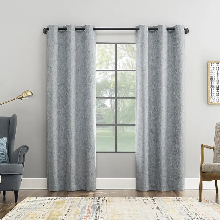 Sun Zero Aldwin Grommet Top Energy Saving 100% Blackout Single Curtain Panel