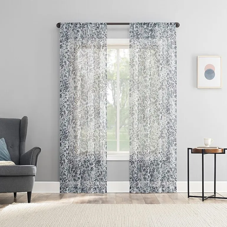 Sun Zero Arbor Print Grommet Top Blackout Set of 4 Curtain Panel