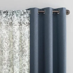 Sun Zero Arbor Print Grommet Top Blackout Set of 4 Curtain Panel