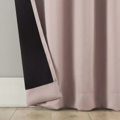 Sun Zero Aria Magnetic Closure Back Tab 100% Blackout Set of 2 Curtain Panel
