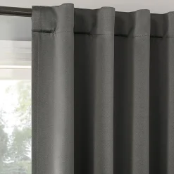 Sun Zero Aria Magnetic Closure Back Tab 100% Blackout Set of 2 Curtain Panel