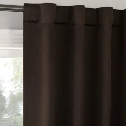 Sun Zero Aria Magnetic Closure Back Tab 100% Blackout Set of 2 Curtain Panel