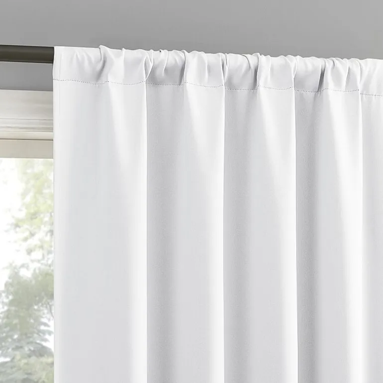 Sun Zero Aria Magnetic Closure Back Tab 100% Blackout Set of 2 Curtain Panel