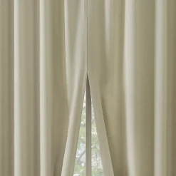 Sun Zero Aria Magnetic Closure Back Tab 100% Blackout Set of 2 Curtain Panel