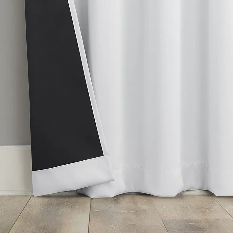 Sun Zero Aria Magnetic Closure Back Tab 100% Blackout Set of 2 Curtain Panel
