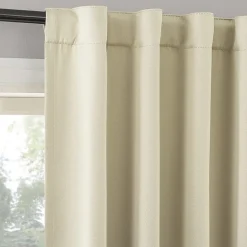 Sun Zero Aria Magnetic Closure Back Tab 100% Blackout Set of 2 Curtain Panel