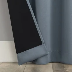 Sun Zero Aria Magnetic Closure Back Tab 100% Blackout Set of 2 Curtain Panel
