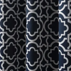 Sun Zero Barnett Trellis Grommet Top Energy Saving Blackout Single Curtain Panel
