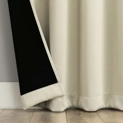 Sun Zero Bergen Rod Pocket 100% Blackout Single Curtain Panel