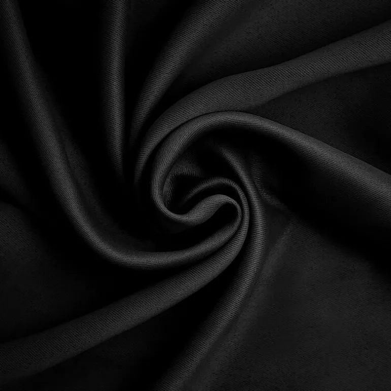 Sun Zero Bergen Rod Pocket 100% Blackout Single Curtain Panel