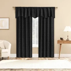 Sun Zero Bronte Floral Rod Pocket Light-Filtering Single Curtain Panel