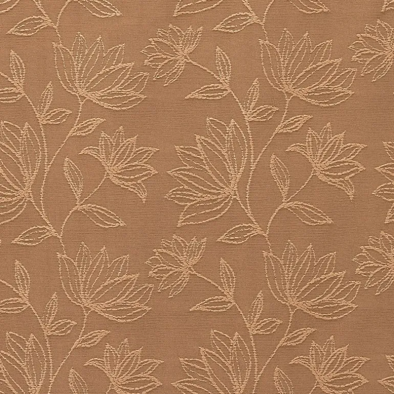 Sun Zero Bronte Floral Rod Pocket Light-Filtering Single Curtain Panel