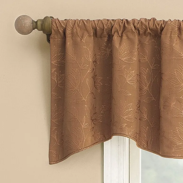 Sun Zero Bronte Floral Rod Pocket Tailored Valance