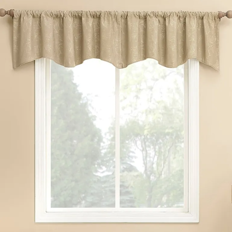Sun Zero Bronte Floral Rod Pocket Tailored Valance