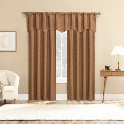 Sun Zero Bronte Floral Rod Pocket Tailored Valance