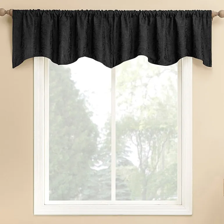 Sun Zero Bronte Floral Rod Pocket Tailored Valance
