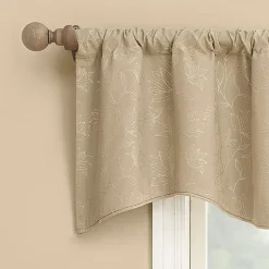 Sun Zero Bronte Floral Rod Pocket Tailored Valance