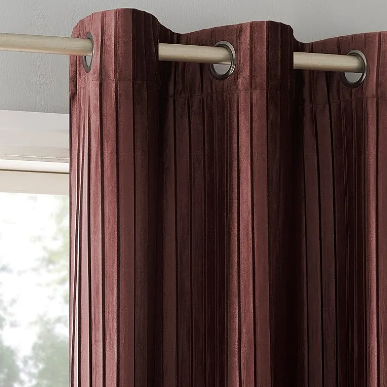 Sun Zero Cascade Grommet Top Blackout Single Curtain Panel