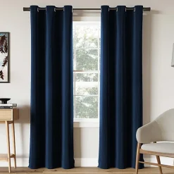 Sun Zero Cascade Grommet Top Blackout Single Curtain Panel