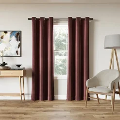 Sun Zero Cascade Grommet Top Blackout Single Curtain Panel