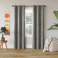 Sun Zero Cascade Grommet Top Blackout Single Curtain Panel
