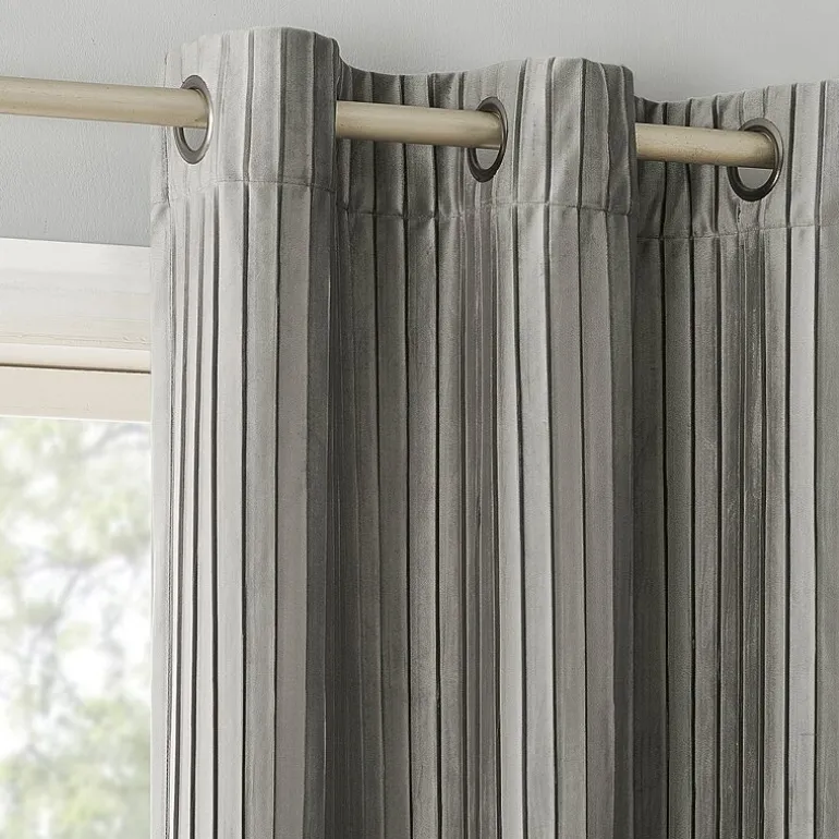 Sun Zero Cascade Grommet Top Blackout Single Curtain Panel