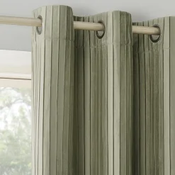 Sun Zero Cascade Grommet Top Blackout Single Curtain Panel