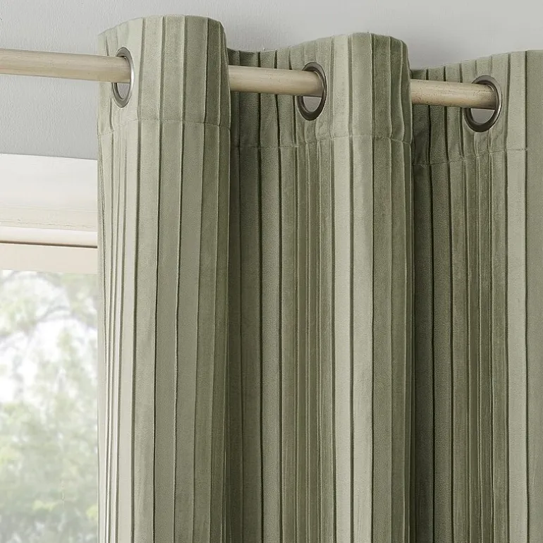 Sun Zero Cascade Grommet Top Blackout Single Curtain Panel