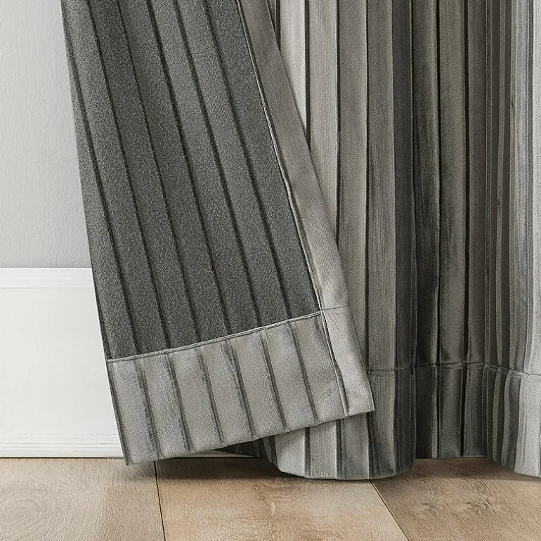 Sun Zero Cascade Grommet Top Blackout Single Curtain Panel