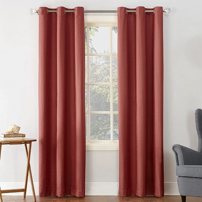 Sun Zero Cooper Grommet Top Energy Saving Light-Filtering Single Curtain Panel