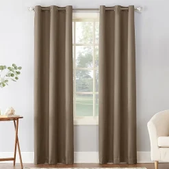 Sun Zero Cooper Grommet Top Energy Saving Light-Filtering Single Curtain Panel