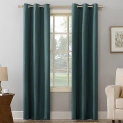 Sun Zero Cooper Grommet Top Energy Saving Light-Filtering Single Curtain Panel
