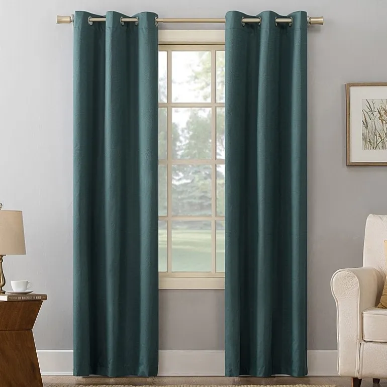 Sun Zero Cooper Grommet Top Energy Saving Light-Filtering Single Curtain Panel