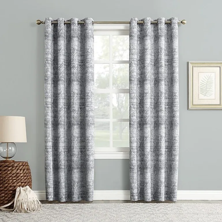 Sun Zero Darren Grommet Top Energy Saving Blackout Single Curtain Panel