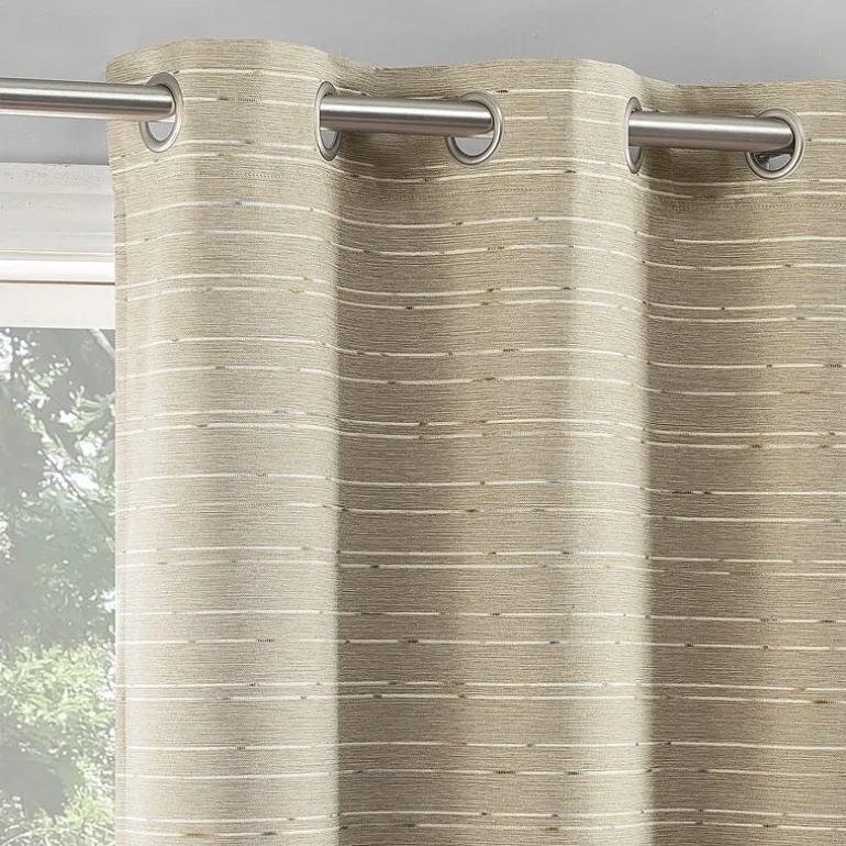 Sun Zero Dresden Detail Magnetic Grommet Top Light-Filtering Set of 2 Curtain Panel