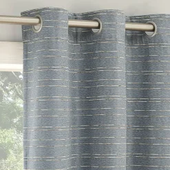Sun Zero Dresden Detail Magnetic Grommet Top Light-Filtering Set of 2 Curtain Panel