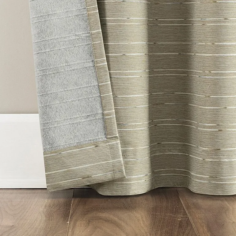 Sun Zero Dresden Detail Magnetic Grommet Top Light-Filtering Set of 2 Curtain Panel