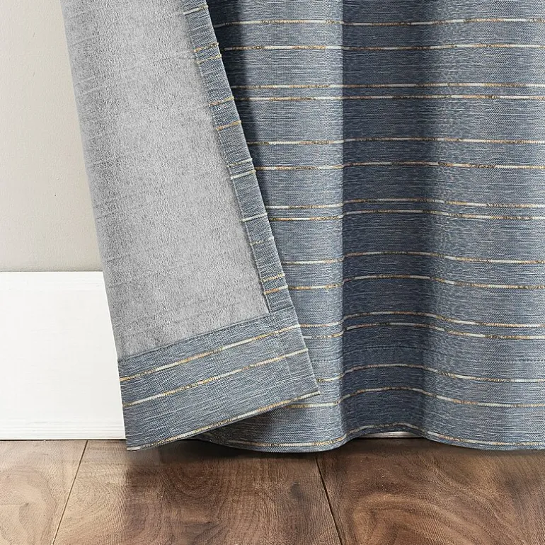 Sun Zero Dresden Detail Magnetic Grommet Top Light-Filtering Set of 2 Curtain Panel