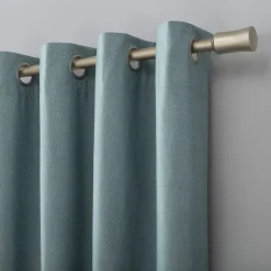 Sun Zero Duran Grommet Top Energy Saving 100% Blackout Single Curtain Panel