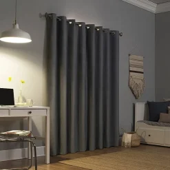 Sun Zero Duran Grommet Top Energy Saving 100% Blackout Single Curtain Panel