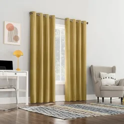 Sun Zero Duran Grommet Top Energy Saving 100% Blackout Single Curtain Panel