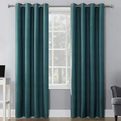 Sun Zero Duran Grommet Top Energy Saving 100% Blackout Single Curtain Panel