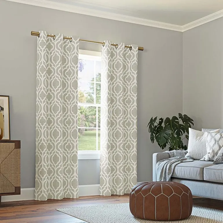 Sun Zero Eldon Grommet Top Blackout Single Curtain Panel
